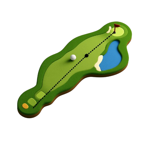 Hole 1 map